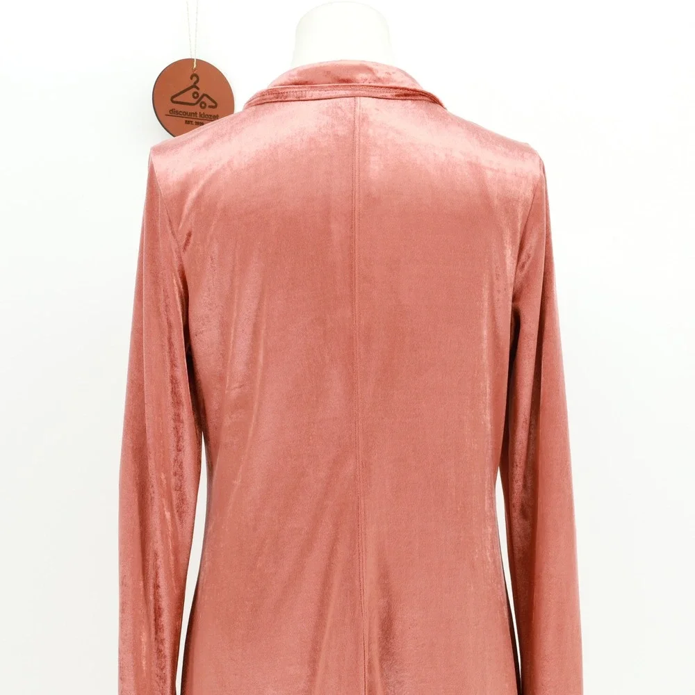 Free‎ People Shayla Velvet Ruched Button Front Mini Dress Terracotta Size Medium